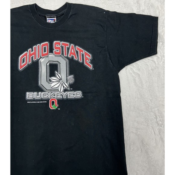 Vintage 1999 Ohio State Buckeyes Black Pro Player Graphic T-Shirt Men’s Sz Large - Picture 3 of 9